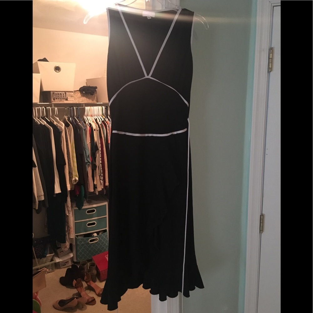 black tank style dress